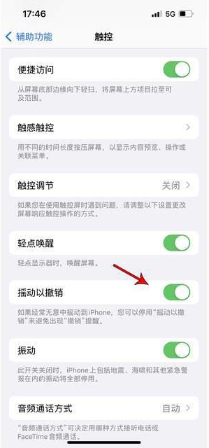 七坊镇苹果手机维修分享iPhone手机如何设置摇一摇删除文字 